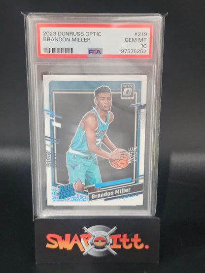 2023 donruss optic BRANDON MILLER psa 10