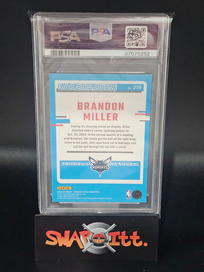 2023 donruss optic BRANDON MILLER psa 10