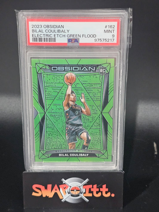 2023 obsidian BILAL COULIBALY electric etch green flood 17/25 psa 9