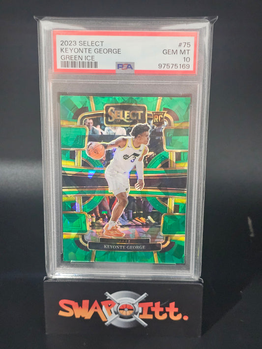 2023 select KEYONTE GEORGE green ice psa 10