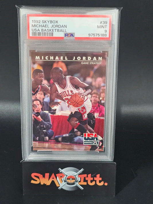 1992 skybox MICHAEL JORDAN usa basketball psa 9