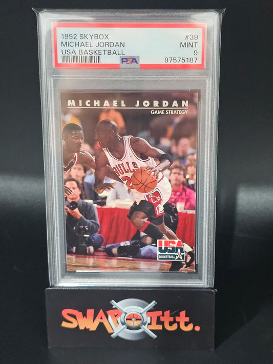 1992 skybox MICHAEL JORDAN usa basketball psa 9