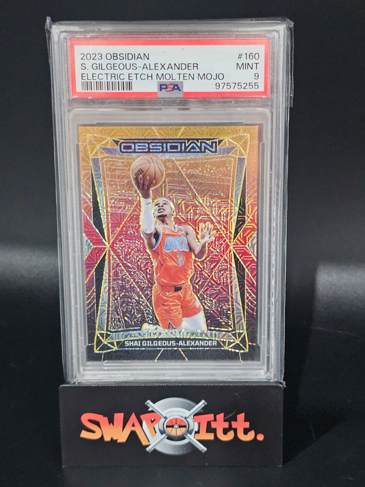 2023 obsidian SHAI GILGEOUS-ALEXANDER electric etch molten mojo 02/10 psa 9