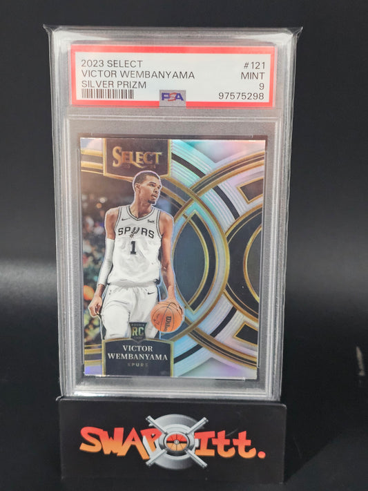 2023 select VICTOR WEMBANYAMA silver prizm psa 9