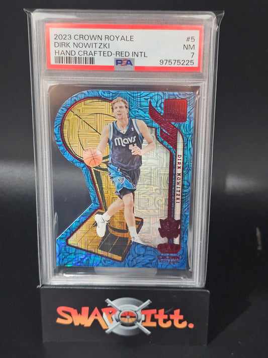 2023 crown royale DIRK NOWITZKI hand crafted-red intl psa 7