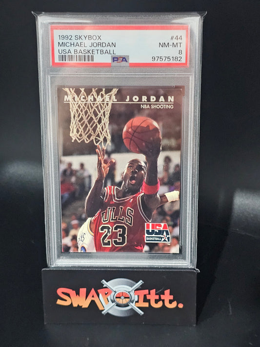 1992 skybox MICHAEL JORDAN usa basketball psa 8