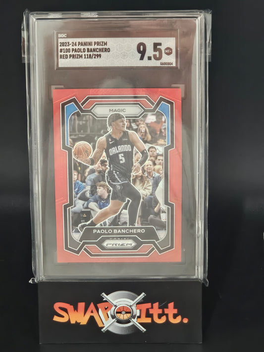 2023-24 prizm PAOLO BANCHERO red prizm 118/299 sgc 9.5