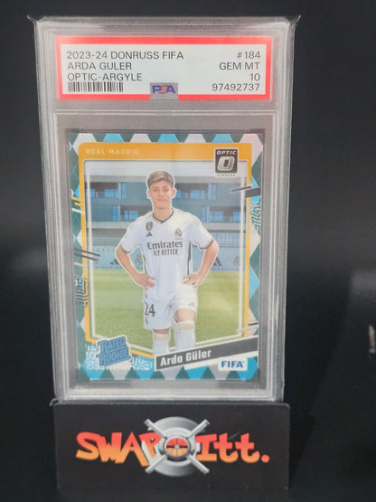 2023-24 donruss fifa ARDA GULER optic-argyle psa 10