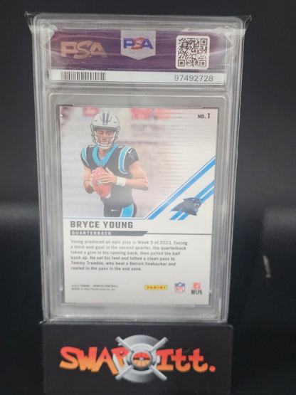 2023 zenith BRYCE YOUNG epix orange play-season 15/25 psa 9