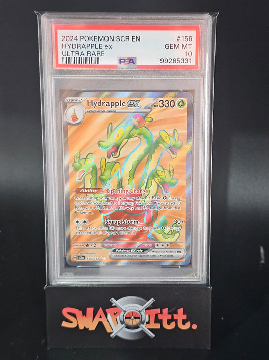 2024 pokemon scr en HYDRAPPLE ex ultra rare psa 10