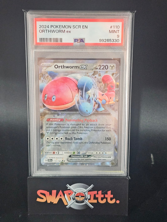 2024 pokemon scr en ORTHWORM ex psa 9