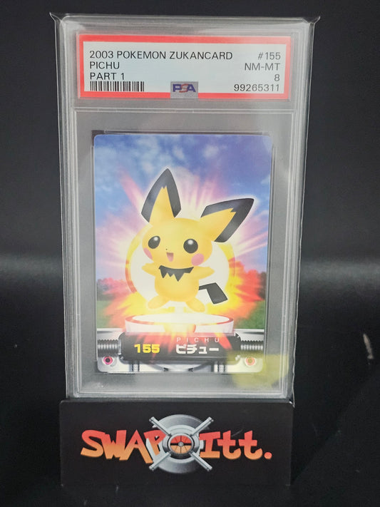 2003 pokemon zukancard PICHU part 1 psa 8