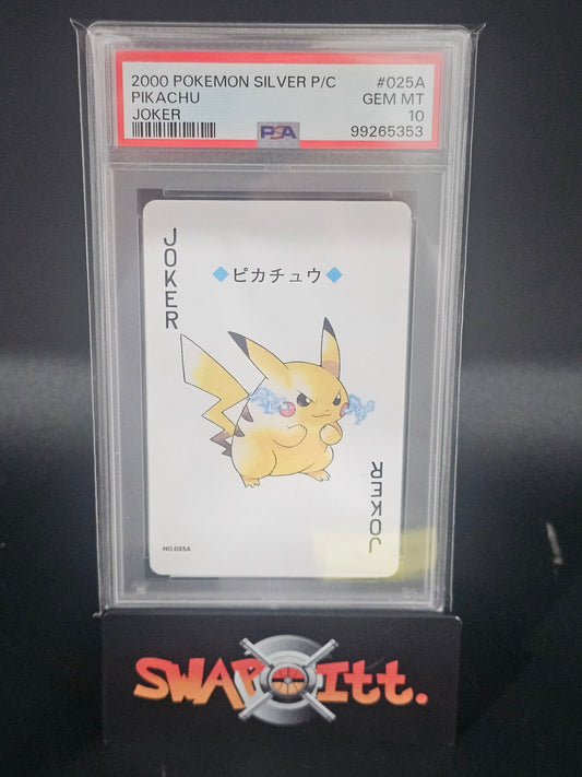 2000 pokemon silver p/c PIKACHU joker psa 10