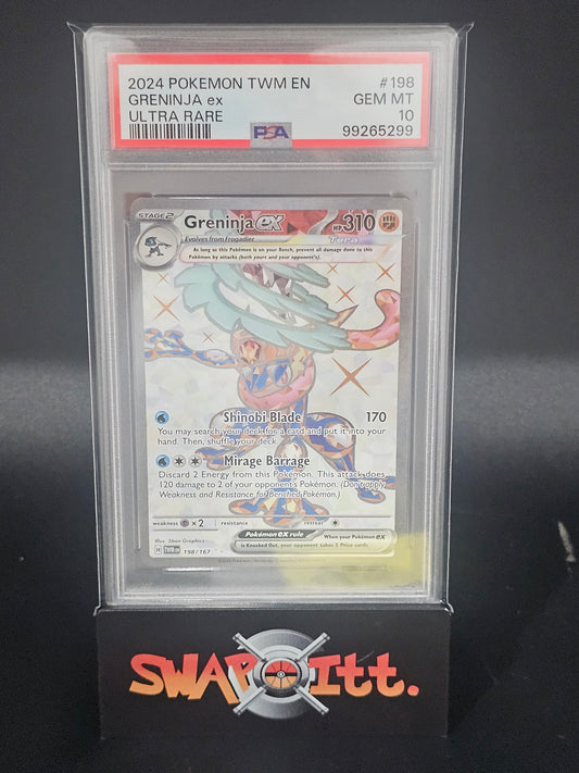 2024 pokemon twm en GRENINJA ex ultra rare psa 10