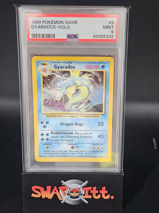 1999 pokemon game GYARADOS-HOLO psa 9