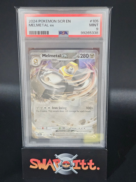 2024 pokemon scr en MELMETAL ex psa 9