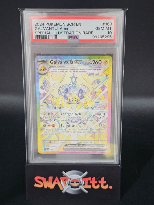 2024 pokemon scr en GALVANTULA ex special illustration rare psa 10