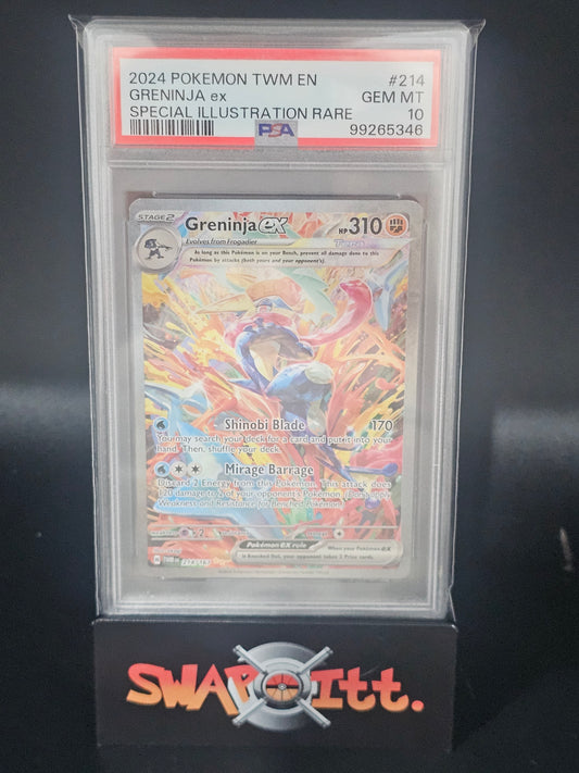 2024 pokemon twm en GRENINJA ex special illustration rare psa 10