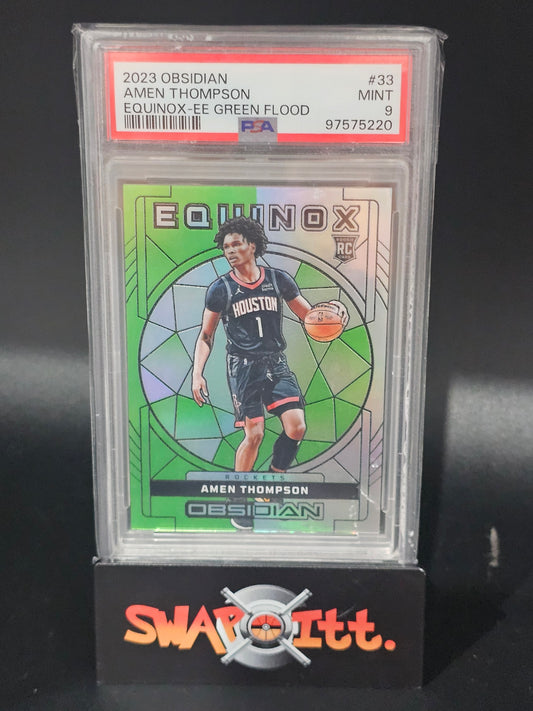 2023 obsidian AMEN THOMPSON equinox-green flood 24/25 psa 9