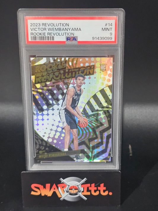 2023 revolution VICTOR WEMBANYAMA rookie revolution psa 9