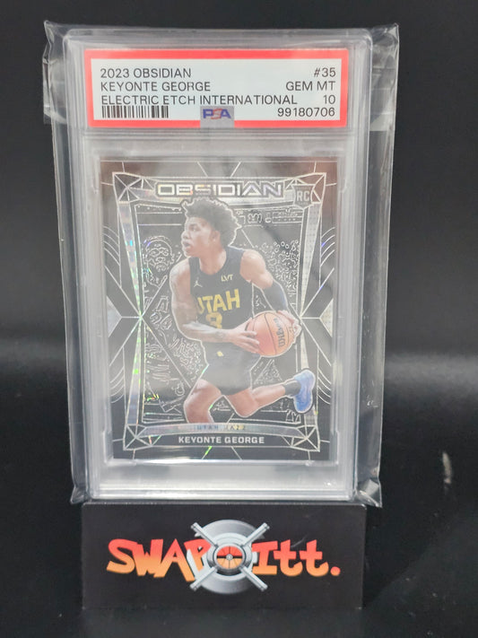 2023 obsidian KEYONTE GEORGE electric etch-international psa 10