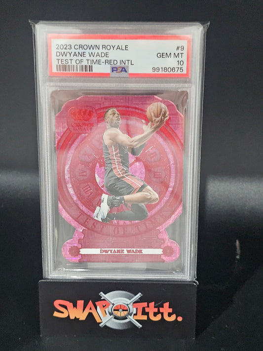 2023 crown royale DWAYNE WADE test of time-red international psa 10