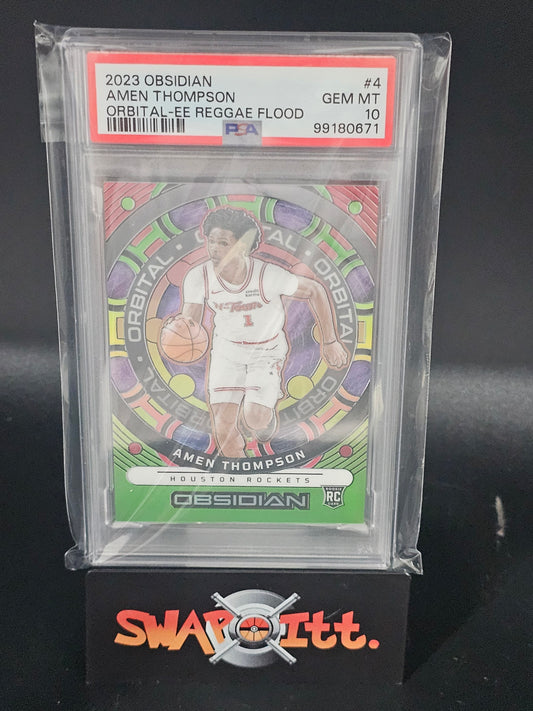 2023 obsidian AMEN THOMPSON orbital-ee reggae flood 28/60 psa 10