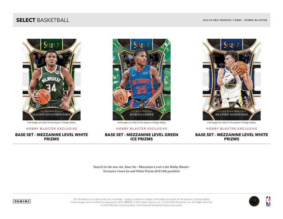 2023-24 Panini SELECT Basketball 6-Pack Hobby Blaster Box