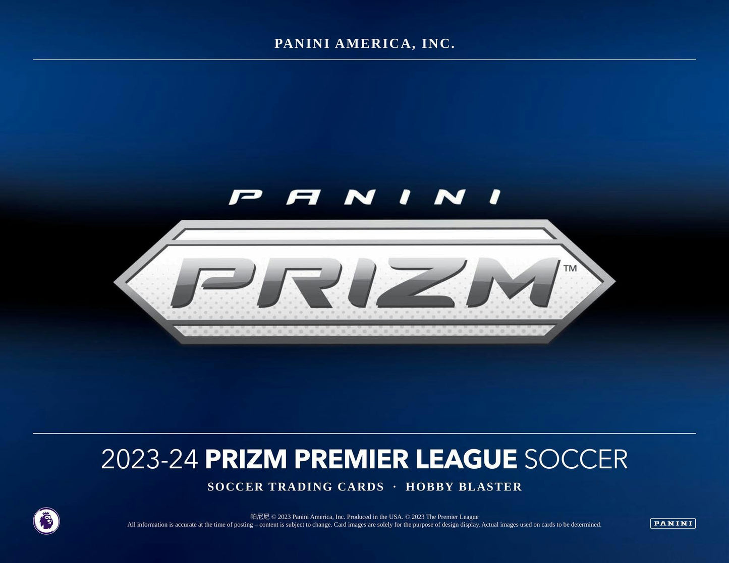 2023-24 Panini PRIZM EPL English Premier League Soccer Hobby Blaster Box [Blue Mosaic]