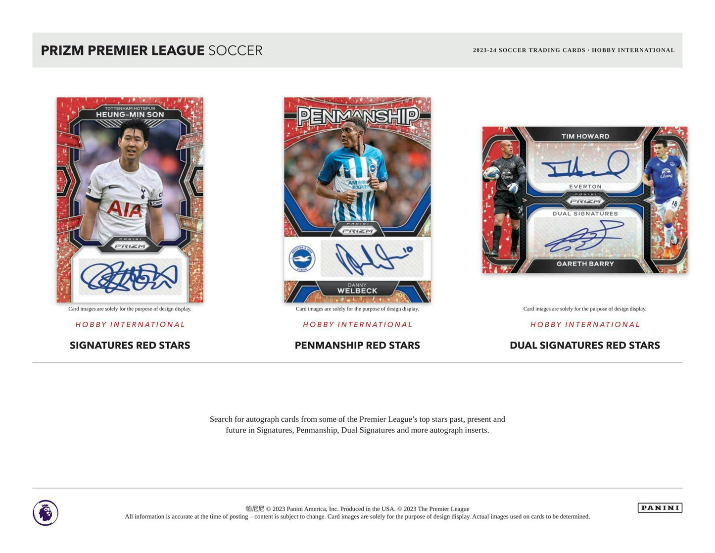 2023-24 Panini PRIZM Premier League Soccer International Hobby Box