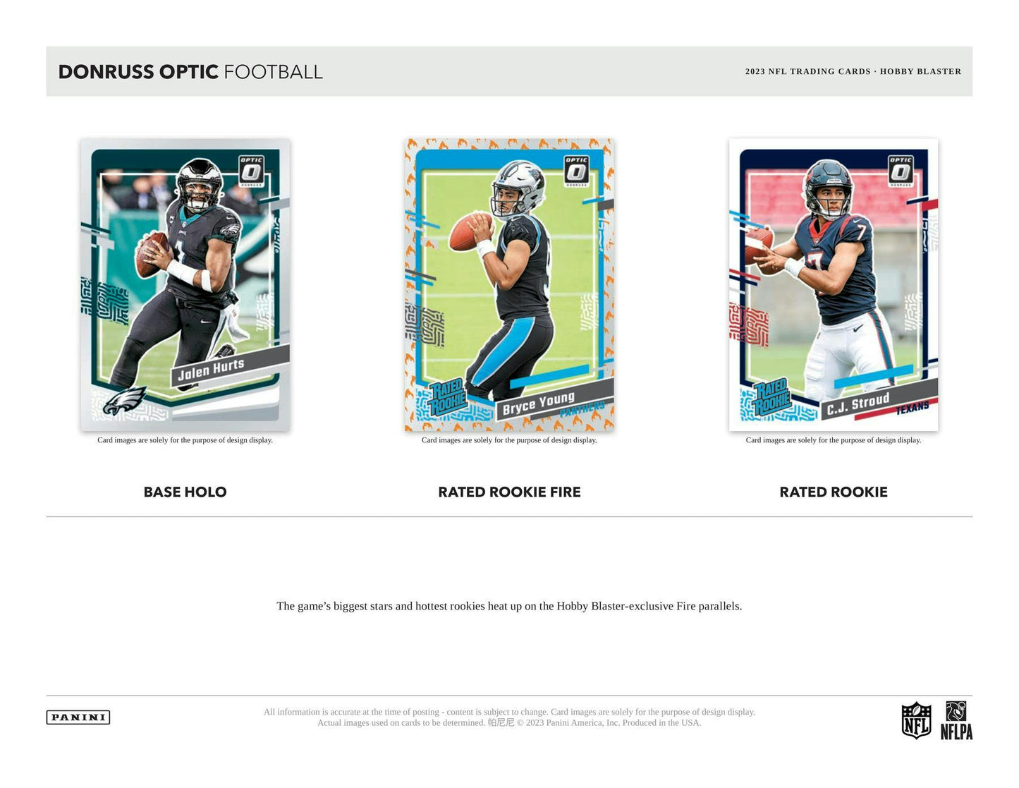 2023 Panini Donruss OPTIC Football 6-Pack Hobby Blaster Box