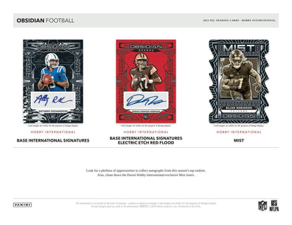 2023 Panini OBSIDIAN Football International Hobby Box