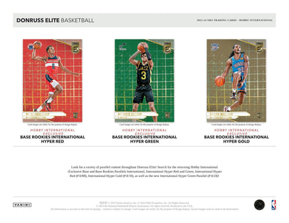 2023-24 Panini Donruss ELITE Basketball International Hobby Box