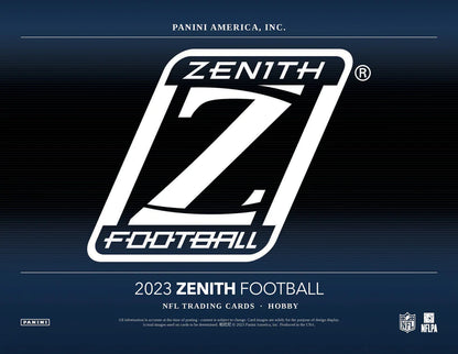 2023 Panini ZENITH NFL FOOTBALL Hobby Box