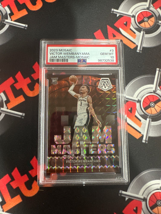 2023 Victor Wembanyama - Mosaic Jam Masters PSA GEM MINT 10 #3