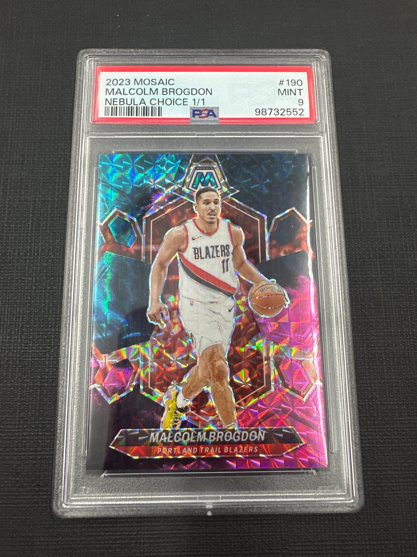 2023 Mosaic Malcolm Brogdon - Nebula Choice 1/1 PSA 9 #190