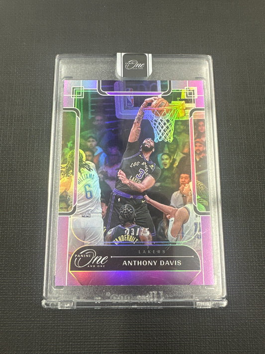 2023-24 Panini One and One Anthony Davis Purple /25 #45