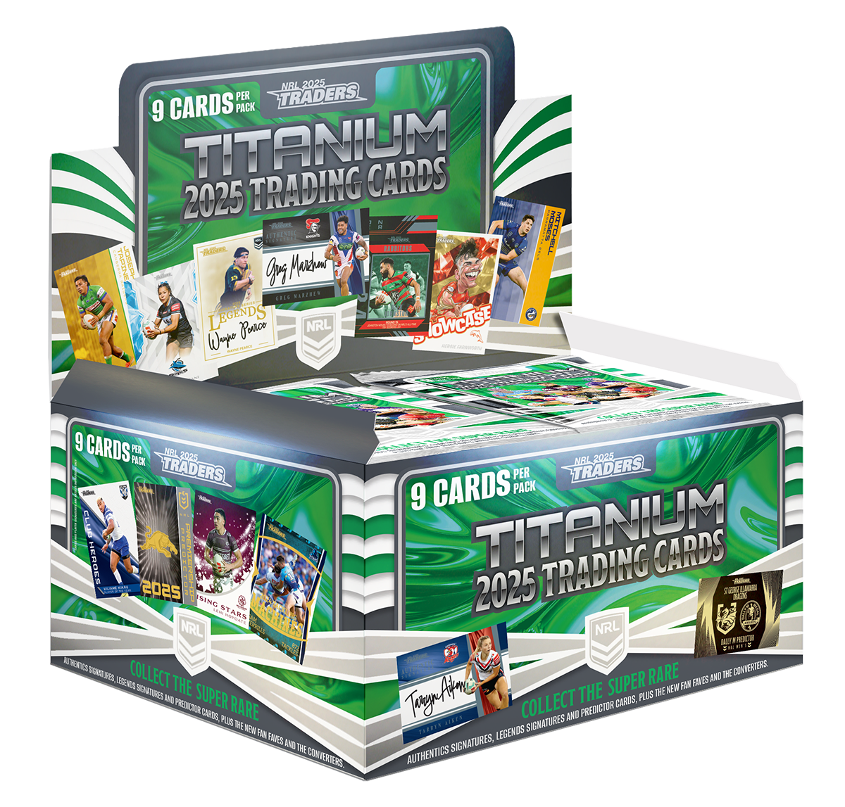 NRL 2025 Traders Titanium Sealed Box (36 Packs) | PREORDER 6th March