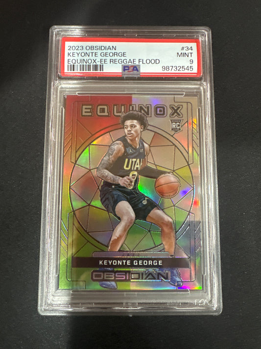 2023 Obsidian Keyonte George - Equinox Electric Etch - Reggae Flood PSA 9 #34