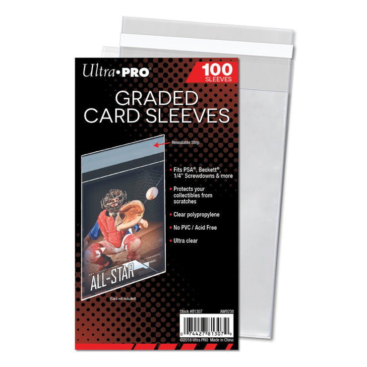 ULTRA PRO CARD SLEEVE Graded Resealable 100ct