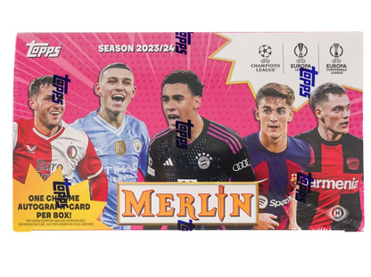 2023-24 Topps UEFA Merlin Soccer Chrome HOBBY Box