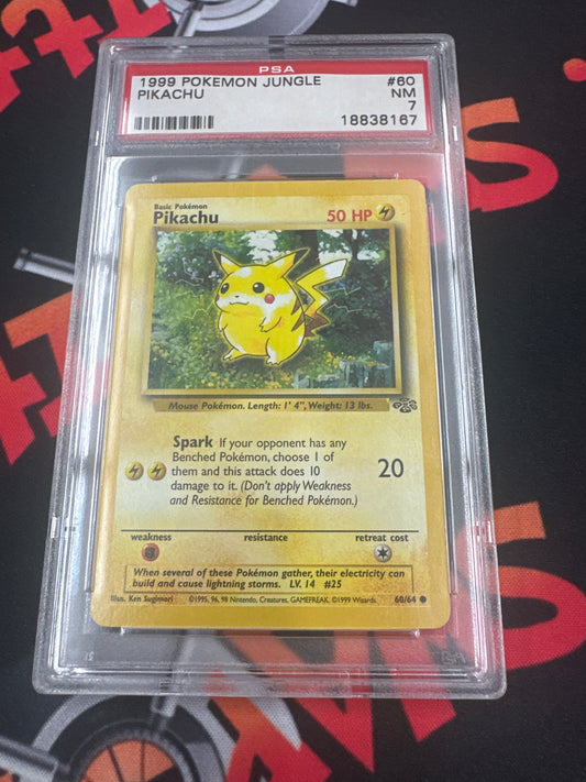 1999 Pokémon Jungle Pikachu PSA 7 #60/64