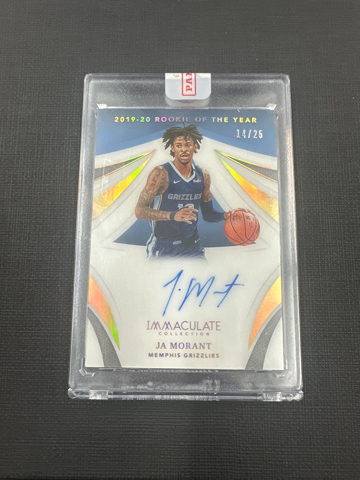 2019-20 Panini Immaculate Ja Morant - Rookie Of The Year On Card Auto /25 #IAW-JAM