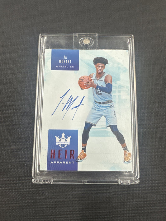 2019-20 Panini Court Kings Basketball Ja Morant - Heir Apparent On Card Auto /99 #HAJAM