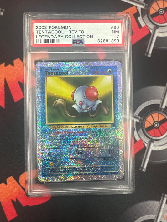 2002 Pokémon Legendary Collection - Tentacool - Reverse Foil PSA 7 #96