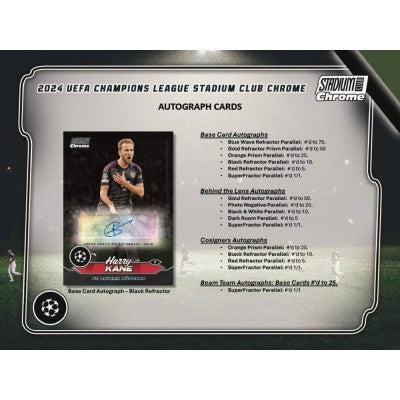 2023-24 Topps Stadium Club Chrome UEFA Club Competitions Soccer Hobby Box