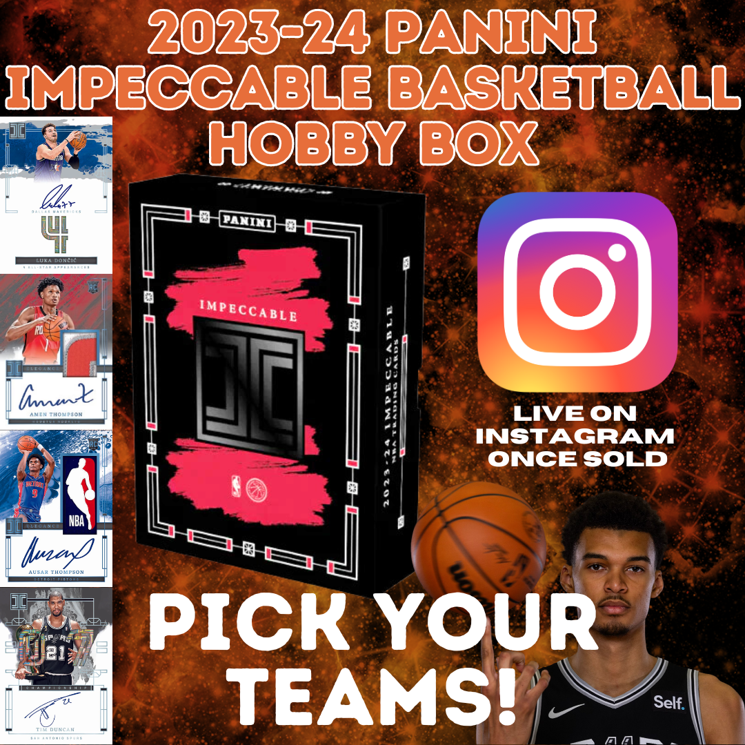 Break #8 - 2023-24 PANINI IMPECCABLE BASKETBALL HOBBY BOX - Pick Your Teams!