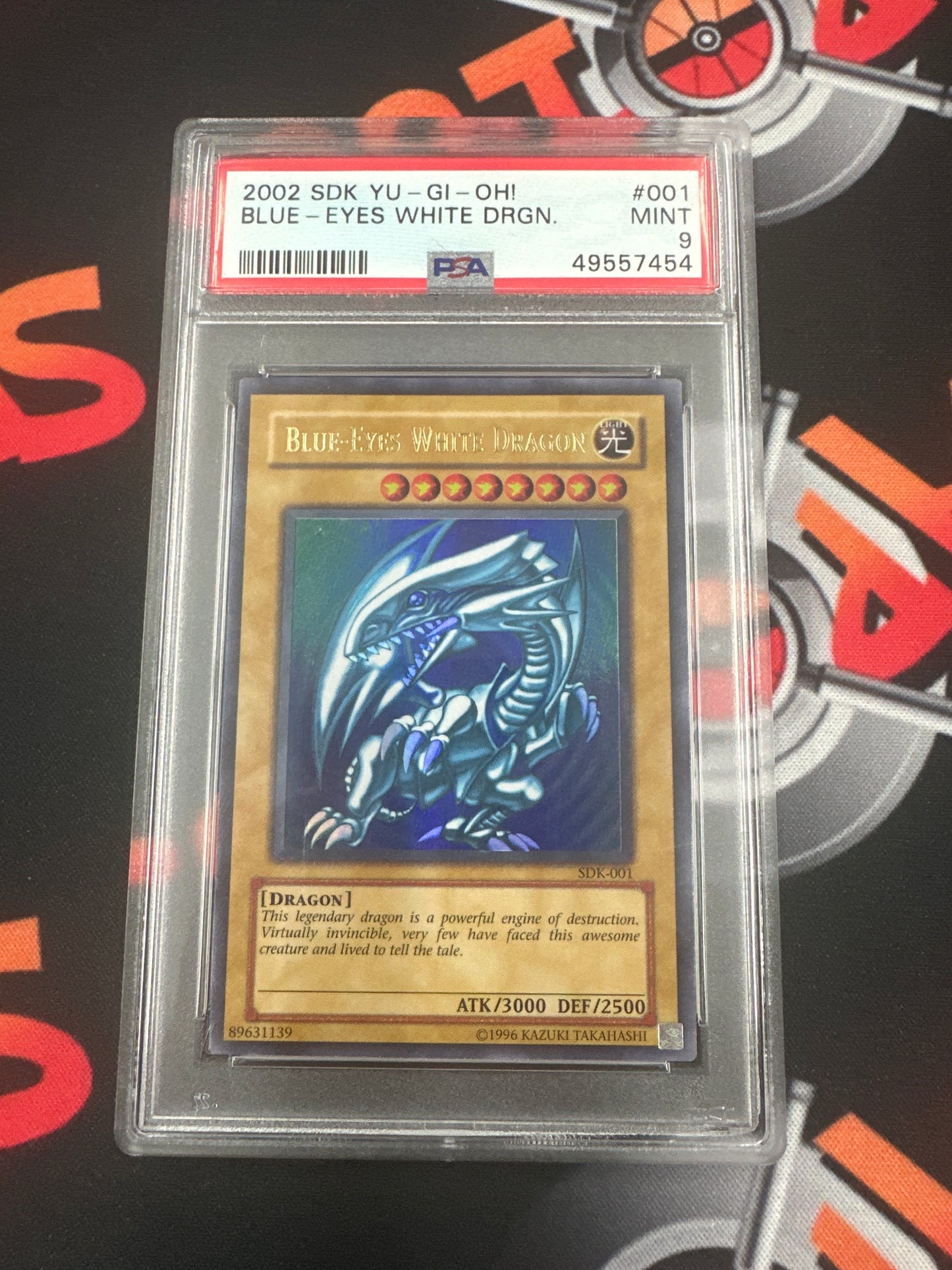 2002 Yugioh Kaiba - Blue Eyes White Dragon PSA 9 #001