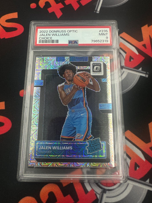 2022 Donruss Optic Jalen Williams - Choice Rated Rookie PSA 9 #235