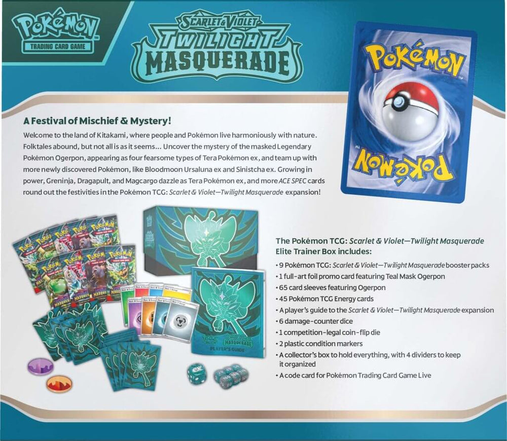 POKÉMON TCG Scarlet & Violet 6 Twilight Masquerade Elite Trainer Box